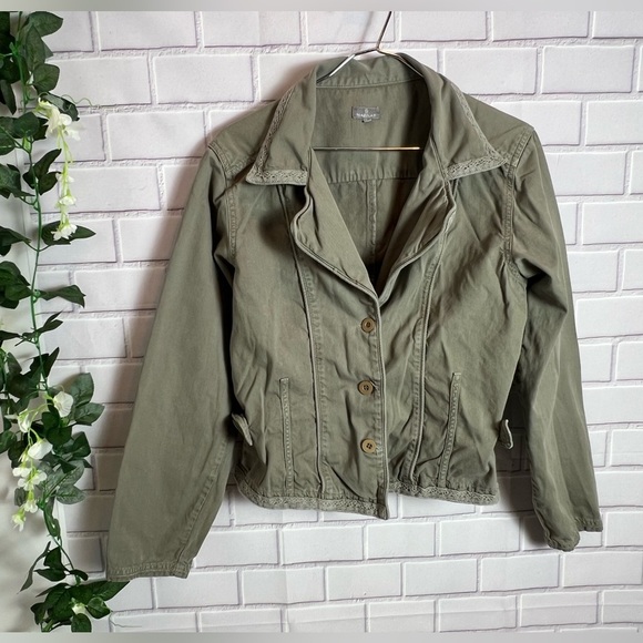 NAFNAF big girls Olive Green Jacket/size L - Picture 1 of 9